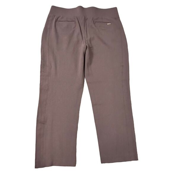 Anne Klein ~ Womens Tan Pull on pants ~ wide waistband ~ missing size tag - Picture 7 of 11